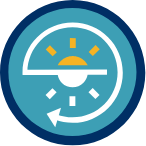 Sunlight timer icon